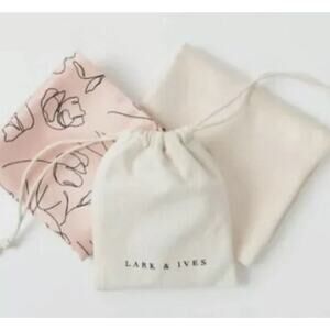Lark & Ives Hair Scarf Set Bundle 2 pc Pink Ivory FabFitFun Box